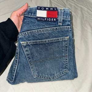 Vintage Tommy Hilfiger Women's High Rise Bootcut Blue Jeans